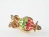 Original vintage enamel rhinestone owl brooch by FLORENZA