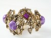 Huge chunky purple vintage bracelet by SELRO