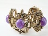 Huge chunky purple vintage bracelet by SELRO