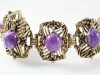 Huge chunky purple vintage bracelet by SELRO