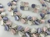 LISNER pink purple white heart thermoset parure vintage 1960s