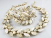 Kramer of New York signed vintage necklace and brooch bride wedding jewellery