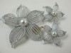 1967 vintage Sarah Coventry 'Moon Flower' huge brooch earring set