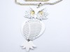 ALAN signed 1970s original vintage large owl necklace pendant