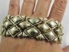 Coro Pegasus wide brushed gold vintage bracelet