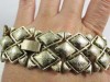 Coro Pegasus wide brushed gold vintage bracelet