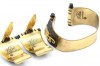 Art Deco 1920s Jean Painleve seahorse bakelite gilt bangle clip set