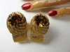 1960s original vintage chunky golden mesh wrap around cufflinks
