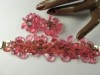 1950s pink margarita rivoli cha cha cha bracelet earrings