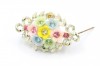 1950s plastic flower enamel posy brooch