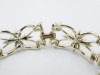 1950s white enamel coloured rhinestone vintage Jewelcraft bracelet