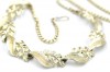 Vintage 1960s gold foliage adjustable choker