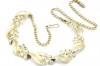 Vintage 1960s gold foliage adjustable choker