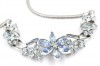 1940s Coro blue rhinestone choker vintage bride wedding necklace