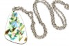 Vintage 1960s abstract enamel modernist pendant necklace